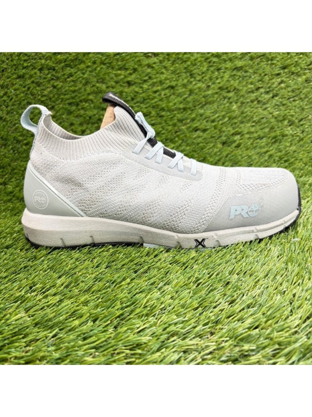 Timberland Pro Radius Knit Womens Size 8 Gray Composite Toe Safety Work Shoes